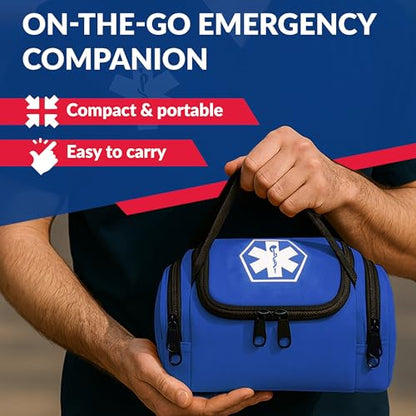 Dixie EMS Dixigear Empty First Responder II Bag 10.5" x 5" x 8" - Blue - color: Blue