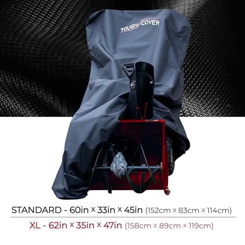 Tough Cover Snow Blower Cover, Basic 210D, Standard Fit, Black - color: Basic Standard - Black