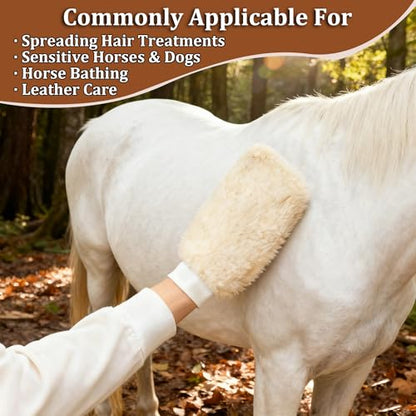 Curry Comb Kit, 6 Ring Curry Comb & Horse Grooming Mitts - color: 6 Ring Curry Comb & Horse Grooming Mitts