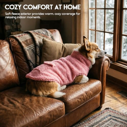 ASENKU Dog Winter Coat, Reversible Dog Jacket for Small Medium Large Dogs - color: Light PInk, size: X-Small
