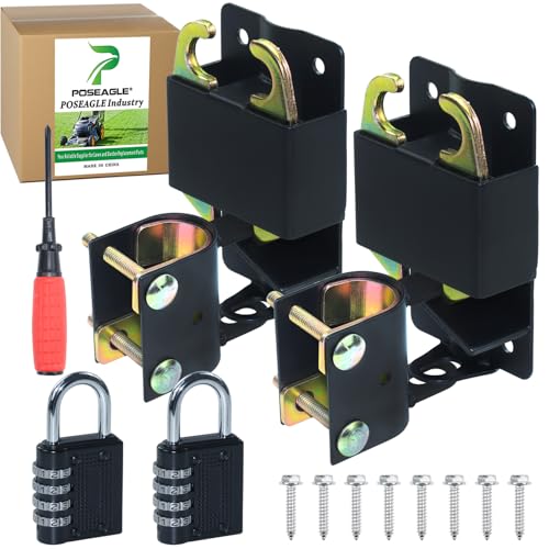 Upgraded 2 Pack 5 inch Black S16100700 Two Way Lockable Gate Latch - size: A7 2xLockable Gate Latch
