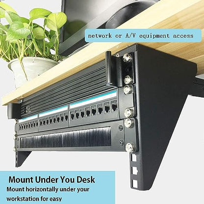 6U Vertical Wall Mount Rack-Heavy Duty 125 Capacity | Small Server Rack Mounting for 19 inches IT, AV, Studio, Network Equipment (6U150)