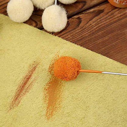 BUTUZE 25 Pcs Wool Daubers, Ball Brush Leather Dye Tool - size: 25 Pcs