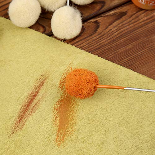 BUTUZE 50 Pcs Wool Daubers, Wool Daubers for Leather Dye - size: 50 Pcs