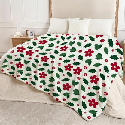 Christmas Blanket, Ultra-Soft Flannel Fleece Throw 60" x 80" - color: Christmas, size: 60"x80"