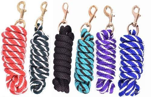 8' Braided Derby Lead Rope - color: Black