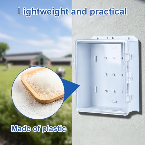 Electric Fence Enclosure Kit, Waterproof Box & 656FT Polywire Wire