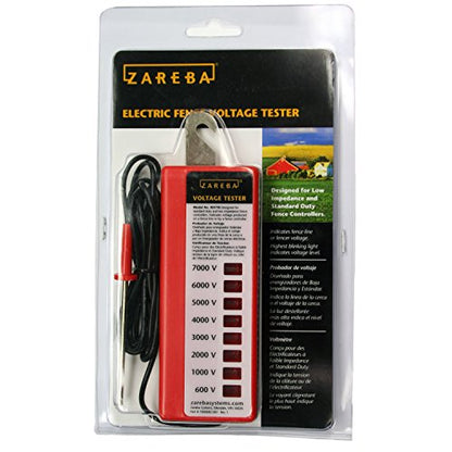 Zareba 8-Light Voltage Tester - Test Low Impedence and Standard Fence Chargers - Test between 600 and 7,000 Volts - RSVT8