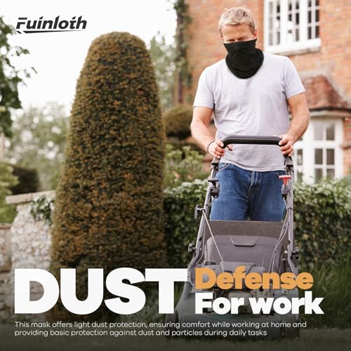 Fuinloth Neck Gaiter, 6 Pack Cooling UV Protection Bandana Face Mask Gator - color: Camo+ink-blended Blue+jungle Leaf+camo Sand+camo Green+swell Green