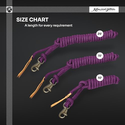 Clinician Training and Lunge Lead, Braided, 25 ft, Black with Gold