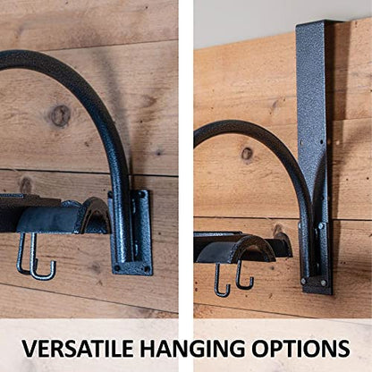 EASY-UP Pro Non-Slip Carousel Tack Rack with Hooks | Color Gray Armor | Enhanced Tack Room Organization | Convenient Carousel Design | Non-Slip Racks