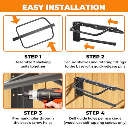 Sidasu 1 Pack Thickened Saddle Rack,Wall Mounted Saddle Stand with Pad Bar | Heavy Duty Steel Construction,Detachable Design,Fits Western & English Style Saddles,Ideal for Barns Stables Garages - size: 1 Pack