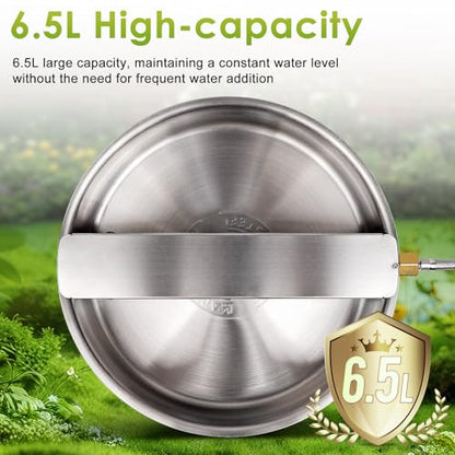 Automatic Dog Water Bowl Dispenser Outdoor Pet Water Fountain - size: 2 drinking ports