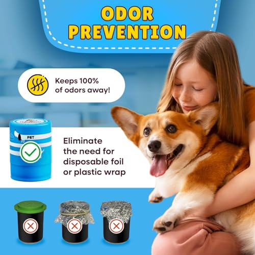 The Original Canned Dog Food Storage Container Patent Pending Reusable Airtight Can Cover Pet Food Sealer - Keeps Dog Food Can Fresh in the Fridge, Eliminates Odor, Easy to Use - color: Can - 1 pack