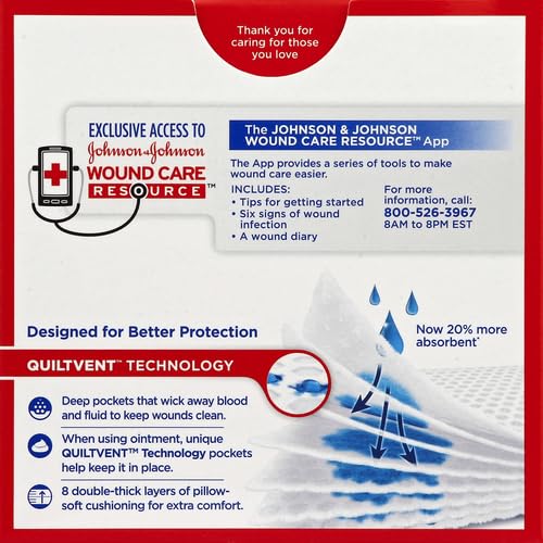 Band-Aid Brand Cushion Care Non-Stick Gauze Pads, Individually-Wrapped, Medium, 3 in x 3 in, 10 ct (Pack of 2) - size: 3x3 Inch 25ct (Pack of 20)