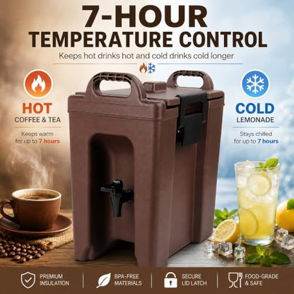 YUANHAO 2.5 Gallon Insulated Beverage Dispenser - size: 2.5 GAL