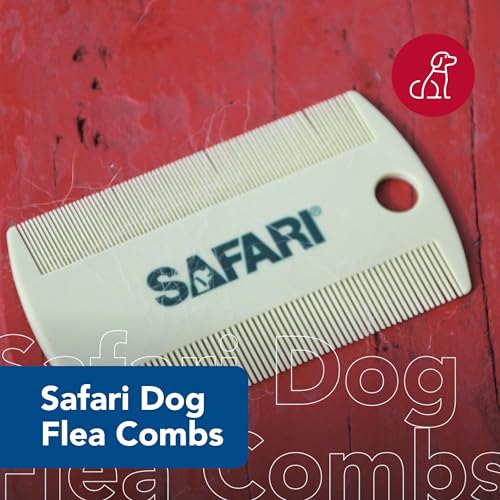 Coastal Pet Safari Double-Sided Grooming Comb - One Size Short Hair Dog Grooming Kit for Flea Prevention and Detection