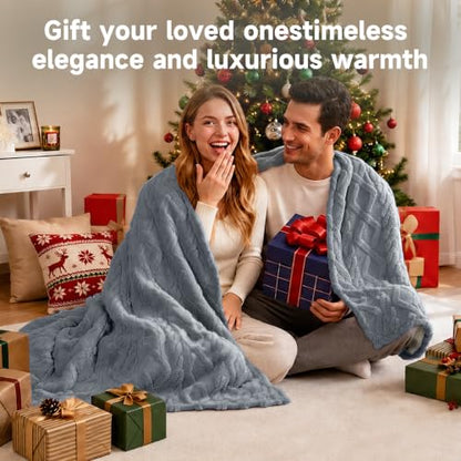 Heated Blanket 50''x60'', Soft Heated Throw Blanket,Grey - color: Grey, size: 5060