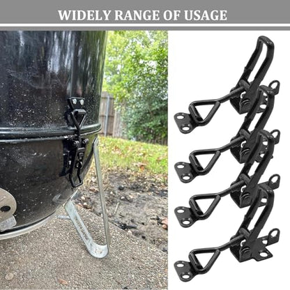 8Pack Heavy Duty Toggle Clamp Latch 4003 Style, Black Toggle Clamps | 1320lb Capacity Pull Clamp Adjustable Quick Release Hasp Clamps,Metal Toggle Latches Catch for Smoker Door Tool Box Trunk Jig - color: Black-8pcs