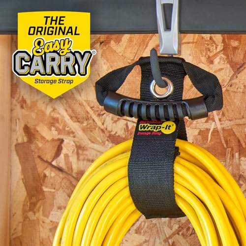 Easy-Carry Wrap-It Storage Straps - 17" (2-Pack) Black with Grommet - color: Black, size: 17" (2 Pack) with Grommet