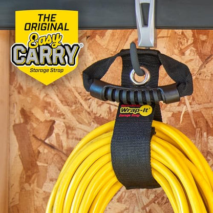 Easy-Carry Wrap-It Storage Straps - 17" (2-Pack) Black with Grommet - color: Black, size: 17" (2 Pack) with Grommet