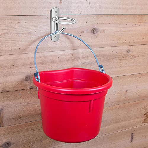 6 Pack Bucket Hooks, Heavy Duty Iron Equestrian Bucket Hook Hangers, Multi-Functional Horse Water Buckets Hook for Hanging Horses Supplies, Feeding Horses, Tying Horse