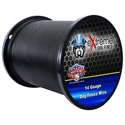 Dog Fence Wire - 4500 Feet of 14 Gauge .044 Professional Grade Electric Dog Fence Boundary Wire - Weatherproof Insulation and Compatible with All Underground Dog Fences - size: 4500 Feet (20 Acres)