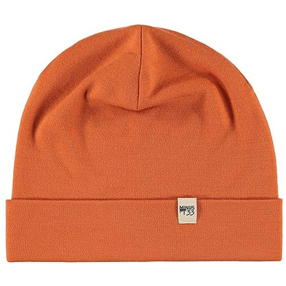 100% Merino Wool Cuff Beanie - Mens & Womens Warm Winter Hat - Watch Cap - Toque - Novelty Beanie - One Size Fits Most - color: Burnt Orange