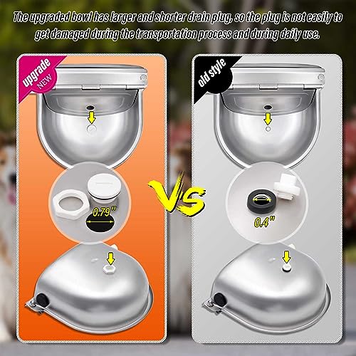 Livestock Water Trough Stainless Steel Automatic Waterer Bowl