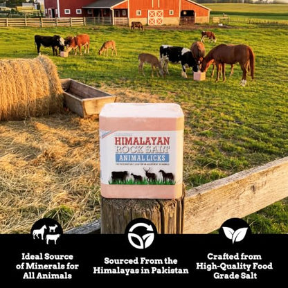 Himalayan Secrets Compressed Salt Lick for Livestock & Wildlife, 22 lb - size: 22 Pound (Pack of 1)