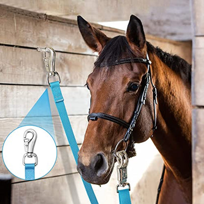 Cross Ties for Horse, Heavy Duty Nylon Trailer Tie - color: Blue