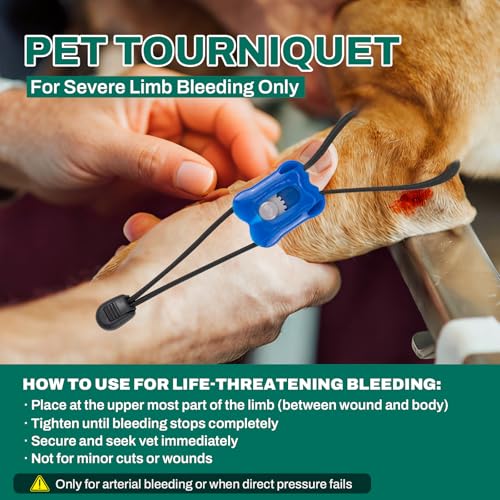 RHINO RESCUE Dog First Aid Kit, Pet Emergency Kit for Daily & Wound Care | Compact Dog First Aid Supplies with Thermometer/Poop Bags/First Aid Guid, Vet Approved for Home, Hunting, Travel & Camping