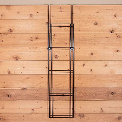 EASY-UP 5 Tier Interchangeable Saddle Rack System for Horse Enthusiasts | Strong Steel Construction | Black Powder Coated | Ideal for Western & English Saddles | Customizable & Portable Design - style: Wall Mount