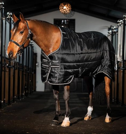 Horseware® Easy-Layer Stable 100g - Black/Black & Silver, 81 inches - size: 81 inches