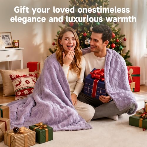 Heated Blanket 50''x60'', Soft Heated Throw Blanket,Purple - color: Purple, size: 5060