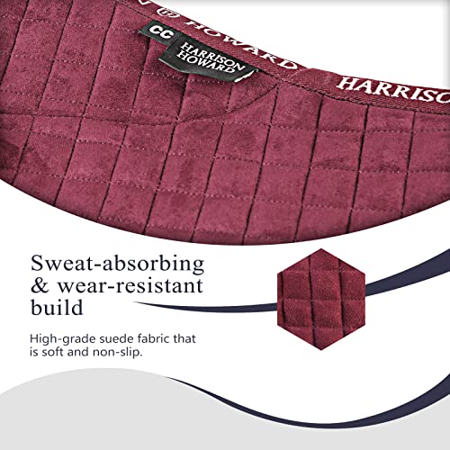 Harrison Howard Close Contact Horse Saddle Pad, Jumping Saddle Pad - color: Burgundy