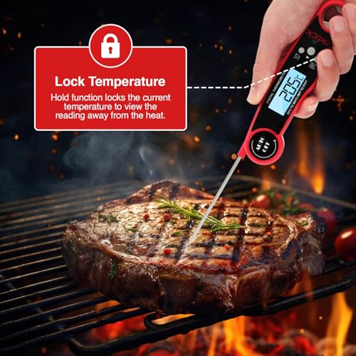 Digital Food Thermometer, Fast and Reliable Digital Thermometer for Cooking and Baking, Instant Read Thermometer for Every Chef, Perfect Kitchen Thermometer for Cooking and Outdoor Grills