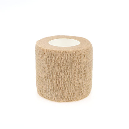 Self Adhesive Bandage Wrap Animal Cohesive Bandage Self Adherent Wrap First Aid Tape for Dogs Cats Horses Birds & Wrist Healing Ankle Sprain (2 Inch Beige 12 Rolls) - color: 2 Inch Beige 12 Rolls