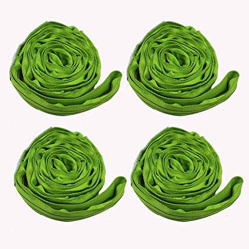 Green Polyester Endless Round Sling Heavy Duty Poly Lifting Sling 5300lbs Vertical Capacity, 6 Feet Length, Pack of 4 - size: 4 Pack