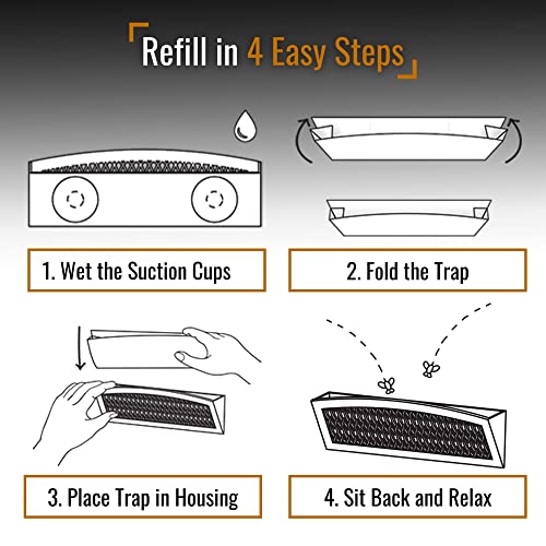 Dr. Killigan's Replacement Traps for The Fly Inn, 6 Sticky Trap Refills