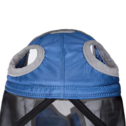 Harrison Howard CareMaster Pro Luminous Fly Mask Large Eye Space Standard Aquamarine Extra Full Size - color: Aquamarine, size: Extra Full (X-Large)