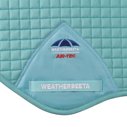 WeatherBeeta Prime Air-Tec Jump Shaped Saddle Pad - color: Light Aqua, size: Large