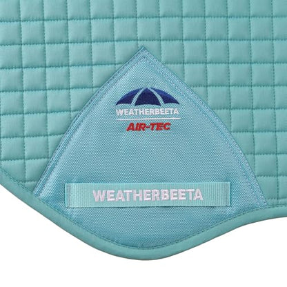 WeatherBeeta Prime Air-Tec Jump Shaped Saddle Pad - color: Light Aqua, size: Large