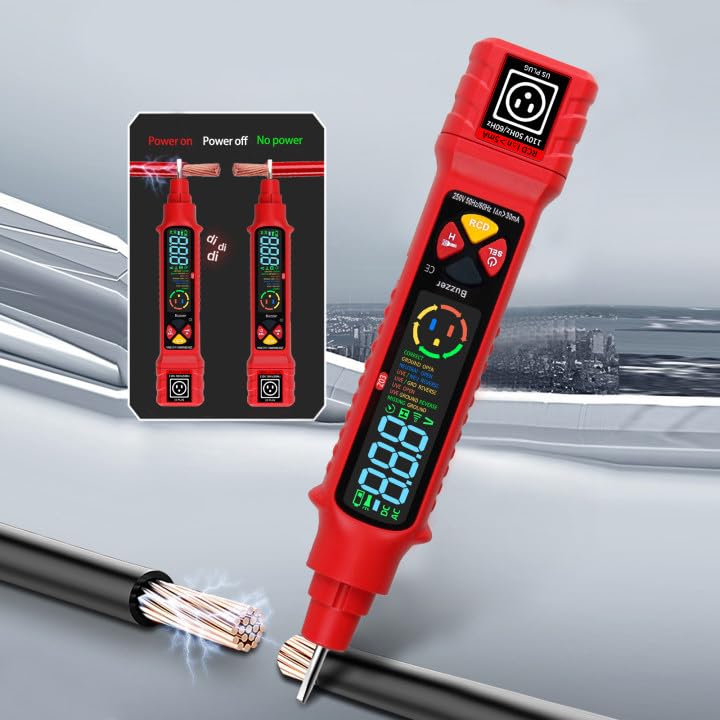2 in 1 Non Contact Voltage Tester AC 2-440V LCD Wire Breakpoint Finder
