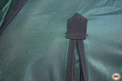 HILASON Horse Fly Sheet Breathable Mesh UV Protection Mosquito Bug Summer - color: Hunter Green With Black, size: 81 In