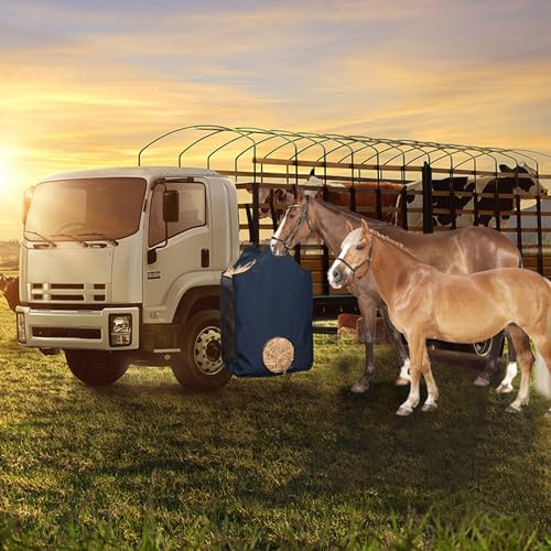 2 Pcs Hay Bags for Horse, Large Capacity Feeding Bag - color: Blue