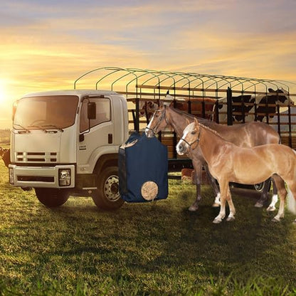 2 Pcs Hay Bags for Horse, Large Capacity Feeding Bag - color: Blue