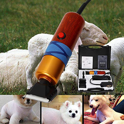 Pet Grooming Electric Clippers 200W 10ft Sheep Shears or Dogs Cat Goat Alpaca, Llamas, Angora Rabbits Shearing Hand Piece Cutter Livestock Pet Supplies