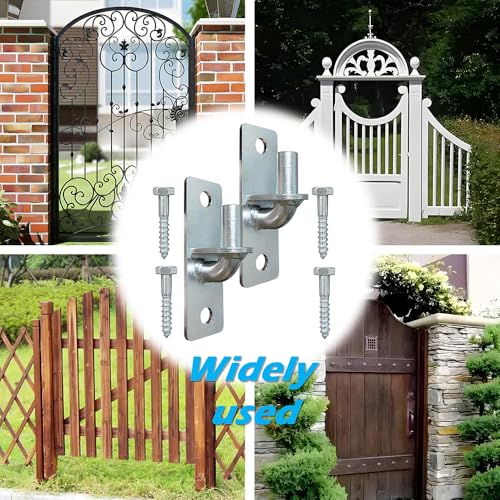 QMARK Chain Link Fence Gate Hinges, Wall Mount