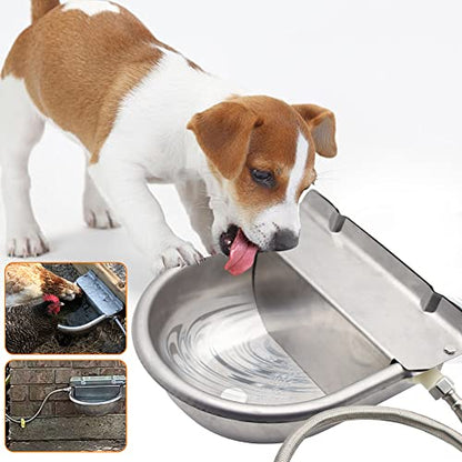 Automatic Livestock Water Bowl Float Valve Self-Filling Dog Goat Chicken